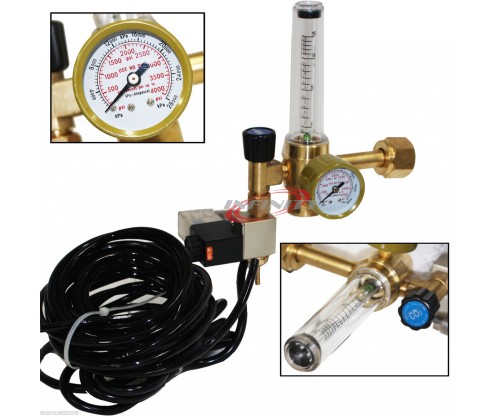 Hydroponics Flow Meter Control Exotic CO2 Injection System Regulator Grow Room
